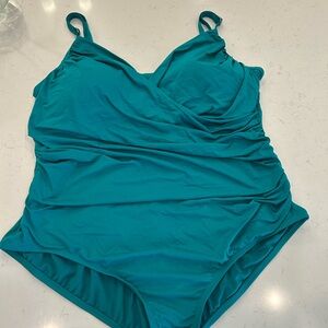 Jantzen Teal One Piece Swimsuit